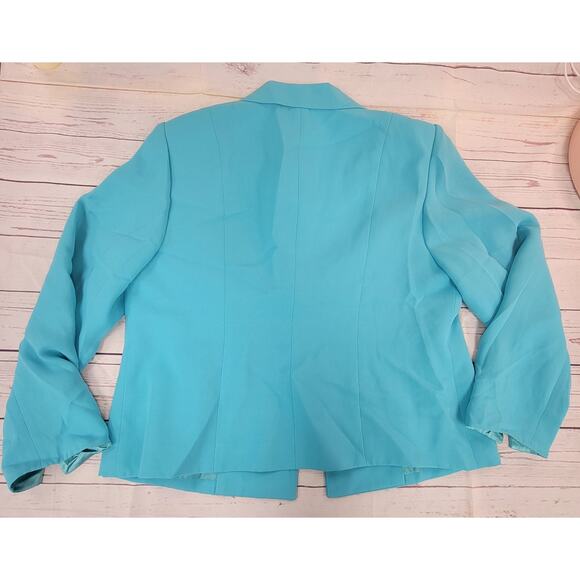 Bonnie Roseman collection 16 w blue long sleeve blazer - Picture 2 of 5